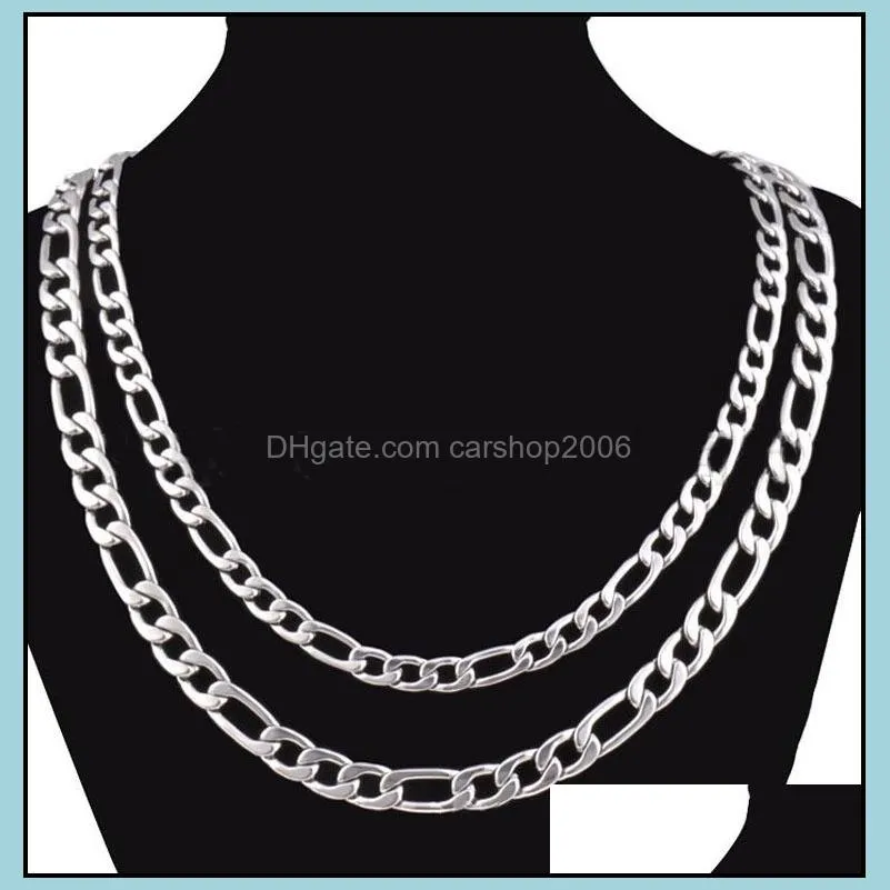 4.5mm gold keel chains necklaces for men titanium steel chain necklace 20 22 24inch jewelry wholesale free shipping - 0713wh