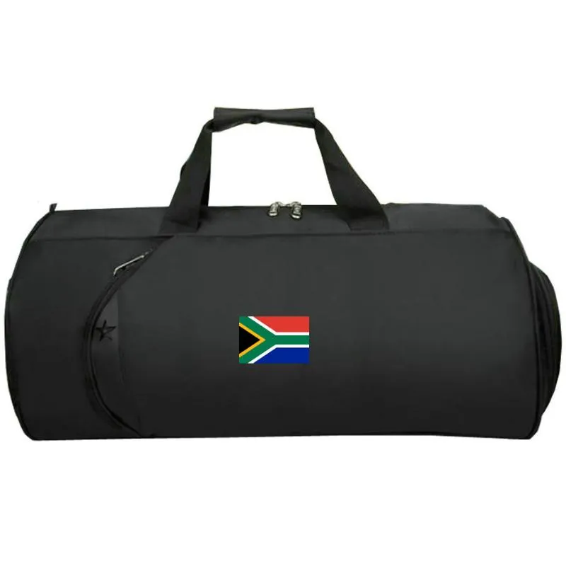 Duffel Bags Güney Afrika bayrak çantası Zaf Ulusal Banner Seyahat Tote Cape Town Country Train Seling Sap Tip Duffle Baskı Baskı