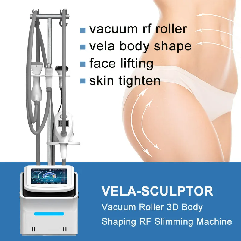 Vela Slimming Machine真空ローラーマッサージ装置赤外線ポータブルアンチセルライトスリム40kHz超音波キャビテーション無線周波数装置