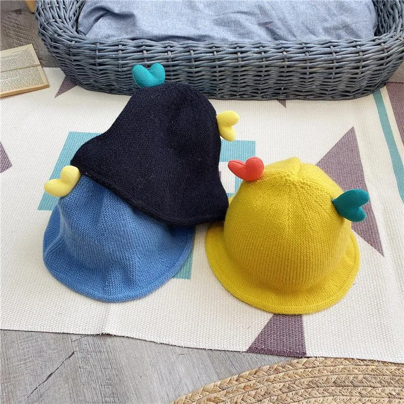 Casquettes Chapeaux Bébé Bonnet Chapeau Polaire Doublé Infant Born Toddler Hiver Chaud Bonnet En Tricot Pour Petits Garçons Filles HatCaps