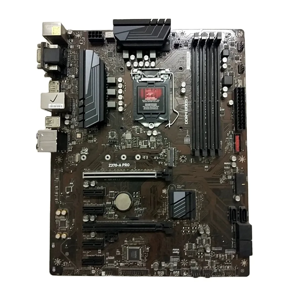 MSI LGA1151 DDR4 64G SATA3 6 M.2 USB3.1 지원 i9 ATX 원래 품질 고속 선박 용 데스톱 마더 보드 Z370-A Pro