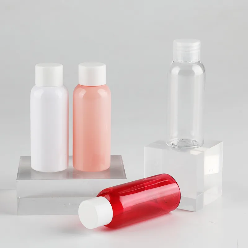 50ml Small Size Colored Plastic Containers With Screw Cap 50cc PET