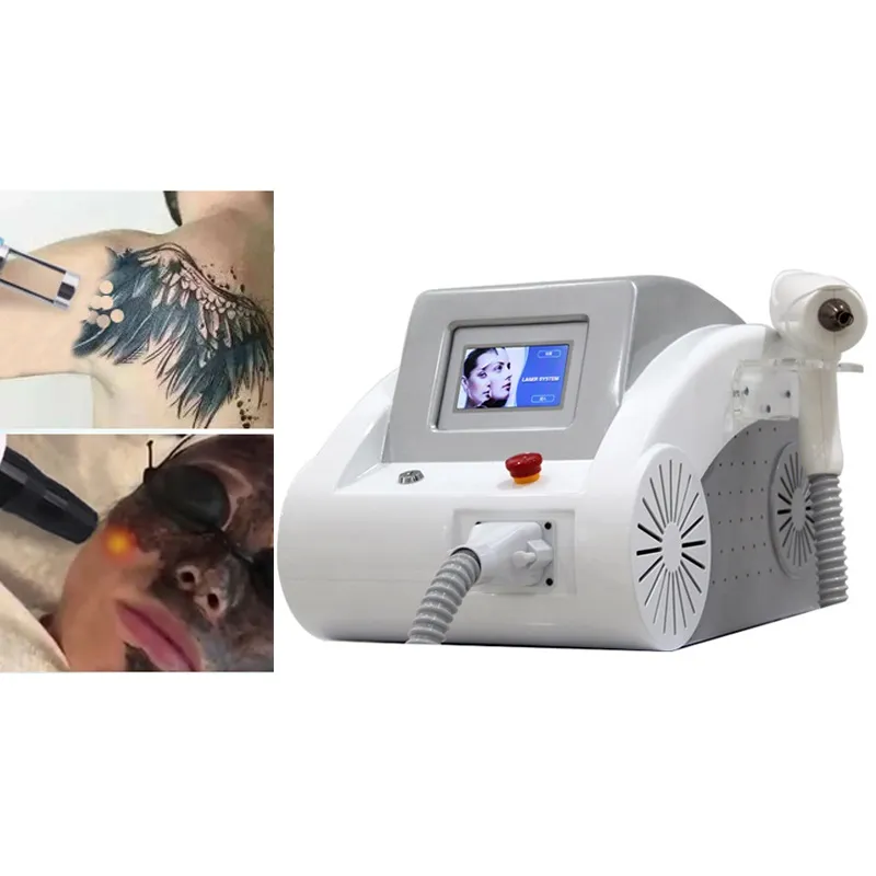 Q Switch Nd Yag Laser Tattooentfernung Schönheitsmaschine Pigmente entfernen 1064 532 755 nm Wellenlängen intelligentes System Augenbrauen entfernen Diodenausrüstung zu verkaufen