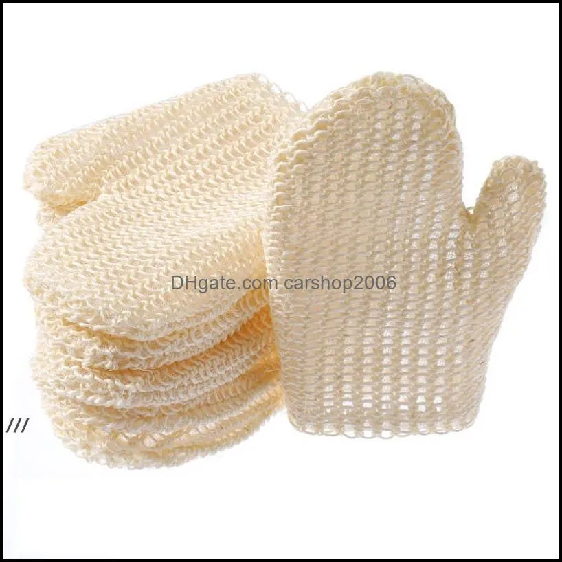 Bath Brushes Sponges Scrubbers Bathroom Accessories Home Garden Newnatural Sisal Gloves Spa Shower Scrubber Mitt Soften Smooth Renew Skin