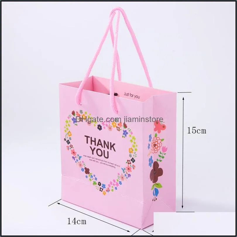 wholesale Bulk Jewelry Gift bag For box THANK YOU PRINCESS Kraft paper Jewelry Pouches Packaging & Display