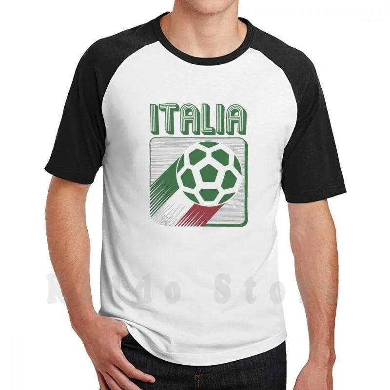 Men's T-Shirts Italia T Shirt Sweatshirt For Men Cotton S-6xl Soccer Foot Ball Retro