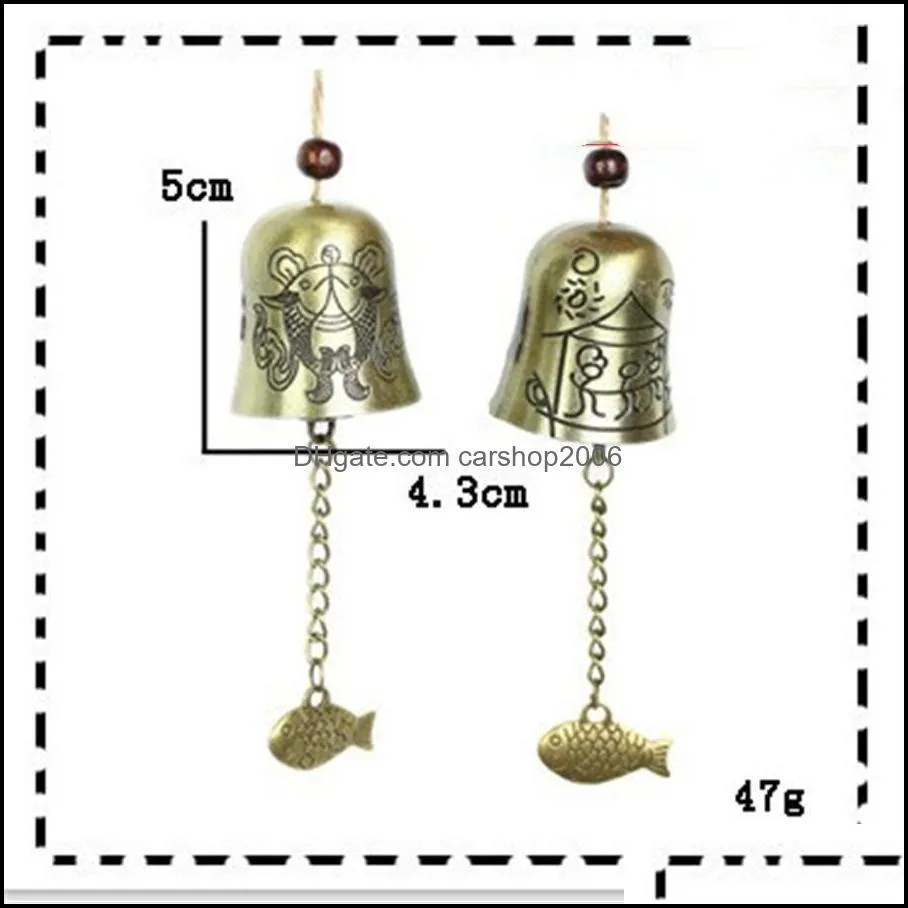 Novelty Items Bell Dragon Pendant Yunnan Dongba Metal Wind Chime creative home decoration