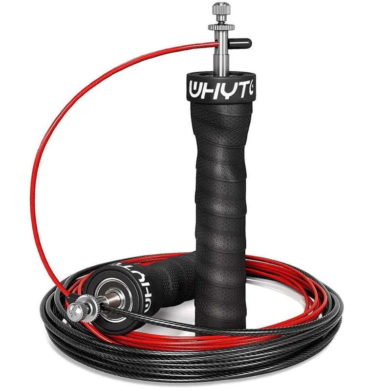 Speed ​​Skipping Rope CrossFit Jump Rope med antisliphandtag för dubbla under 220517