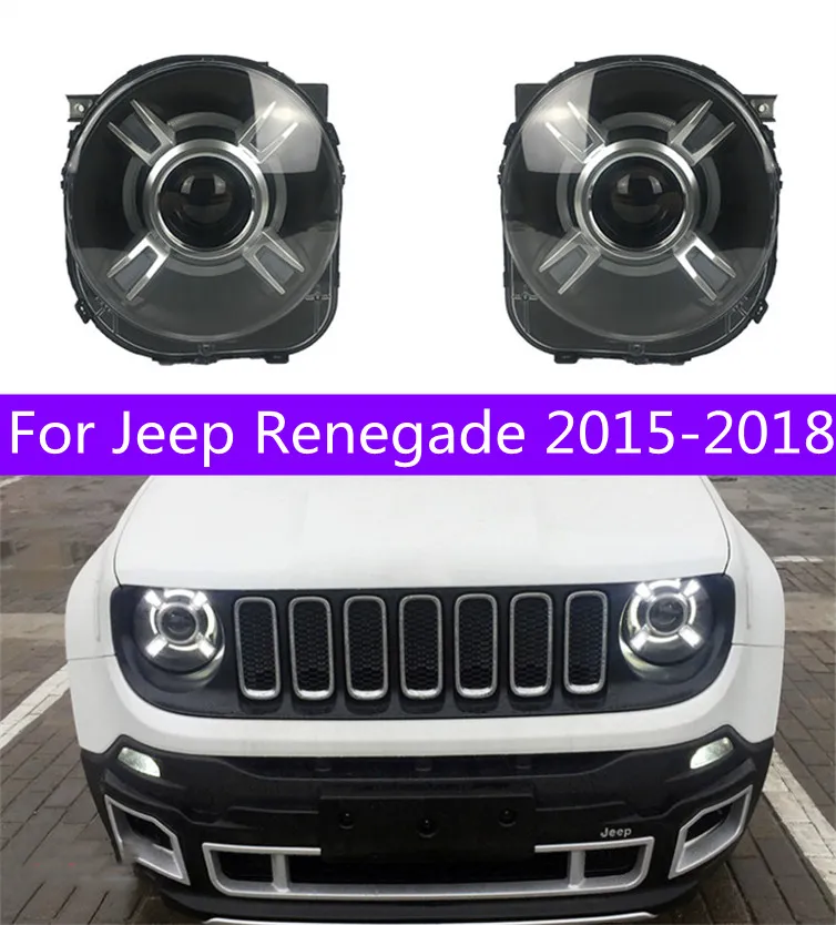ヘッドライトLED Jeep Renegade 20 15-20 18 High Beam DRLフォグライトLEDヘッドランプ交換のランニングライト