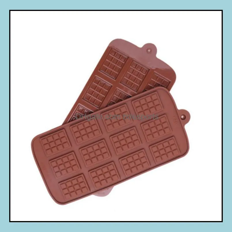 Cavity Break-Apart Chocolate Mold Tray Non-Stick Silicone Protein and Energy Bar Candy Molds Food Grade SN3196