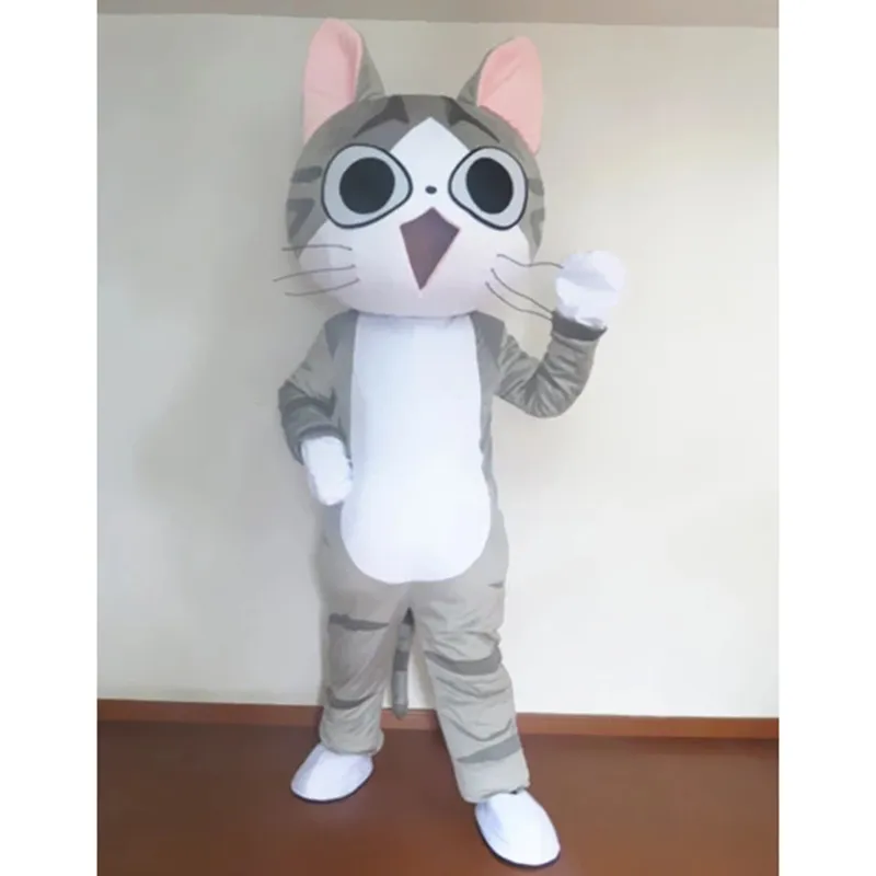 Sahne Fursuit Cat Maskot Kostümleri Karnaval Hallowen Hediyeleri Unisex Yetişkinler Fantezi Parti Oyunları Kıyafet Tatil Kutlaması Karikatür Karakter Kıyafetleri
