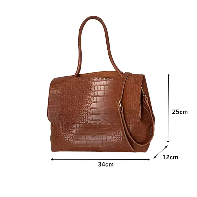 Frauen 2021 Neue große Kapazität Messenger Bags Vielseitige Handtaschen Alligator Muster Freizeit Weibliche Umhängetaschen Crossbody Taschen