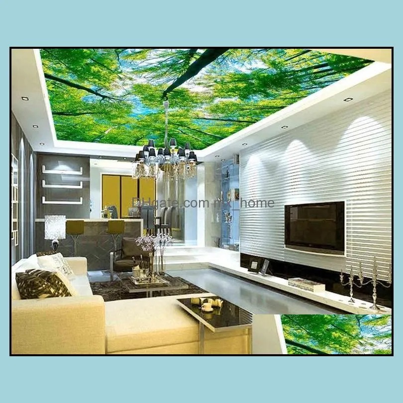 photo wallpaper 3d Forest HD zenith murals 3d mural wallpaper