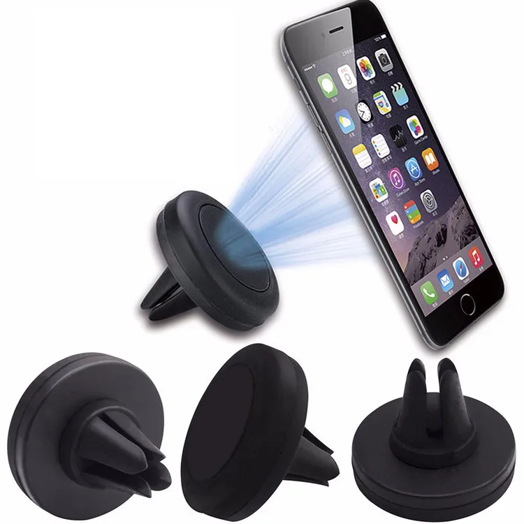 Supports de voiture magnétiques Téléphone Air Vent Mount Stand Holder Supports à 360 degrés pour smartphone avec boîte de vente au détail