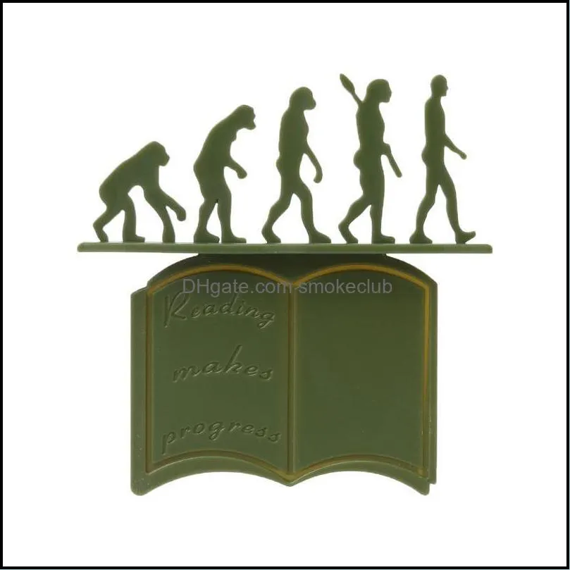 Creative Theory of Evolution Bookmark 3D Silicone Reading Book Holder Stationery