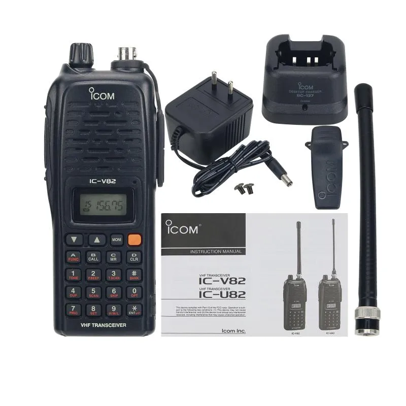 Walkie Talkie IC-V82 7W 3-7KM VHF Transceiver Radio Tragbares Handheld für ICOMWalkie
