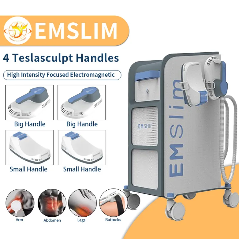 Emslim Tech Body Slimming Tesla Electronic Stimulation High Focused Butt Lift Machine Fitness Portable Muskler Träning
