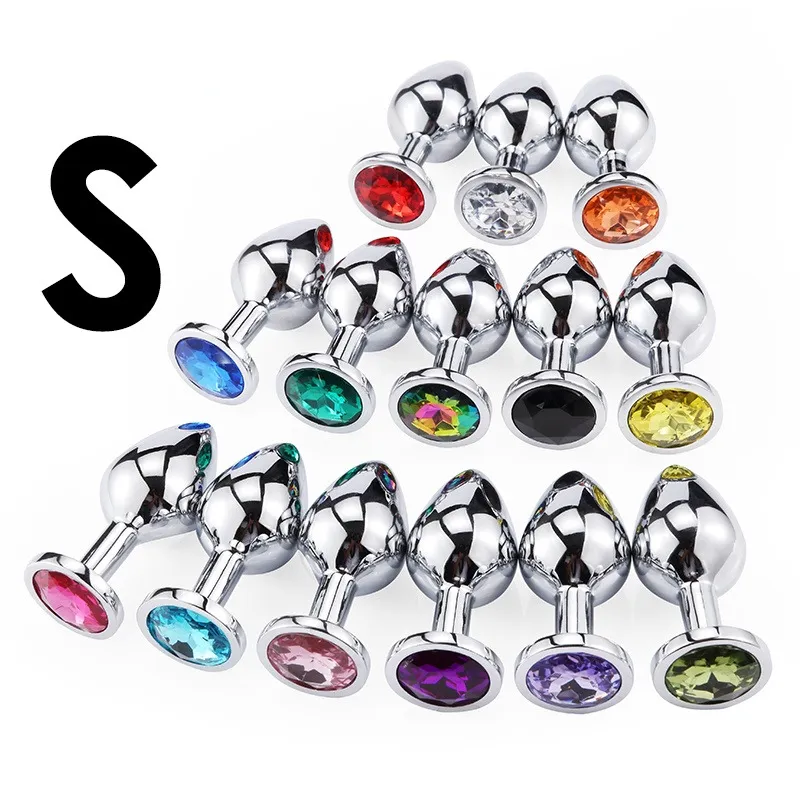 Anal Plug Sexy Brinquedos para homens Mini Mini redondo em forma de metal aço inoxidável Butt de aço pequeno cauda pequena fêmea/machos bens íntimos