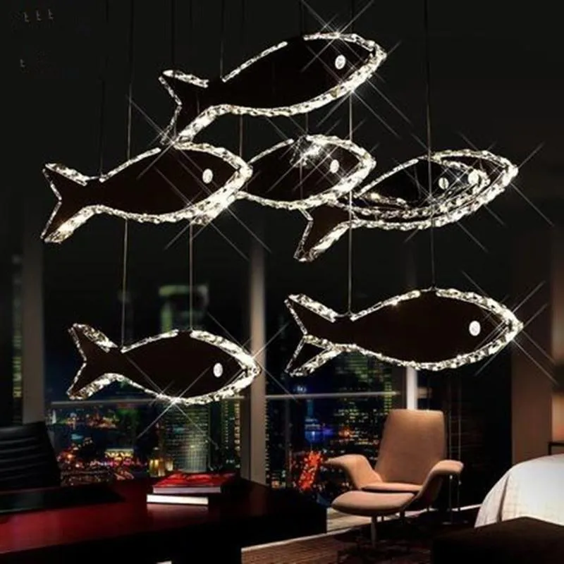 Lâmpadas pendentes modernas lustres de cristal lustre ramo de lustrador luminária luminária suspensa lâmpada nórdica estúdio suspensão luminária