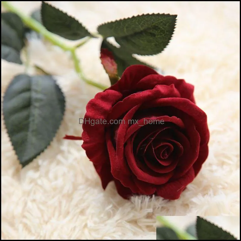  rose real touch artificial flowers roseflowers home decorations for wedding party birthday fake cloth flower wll160