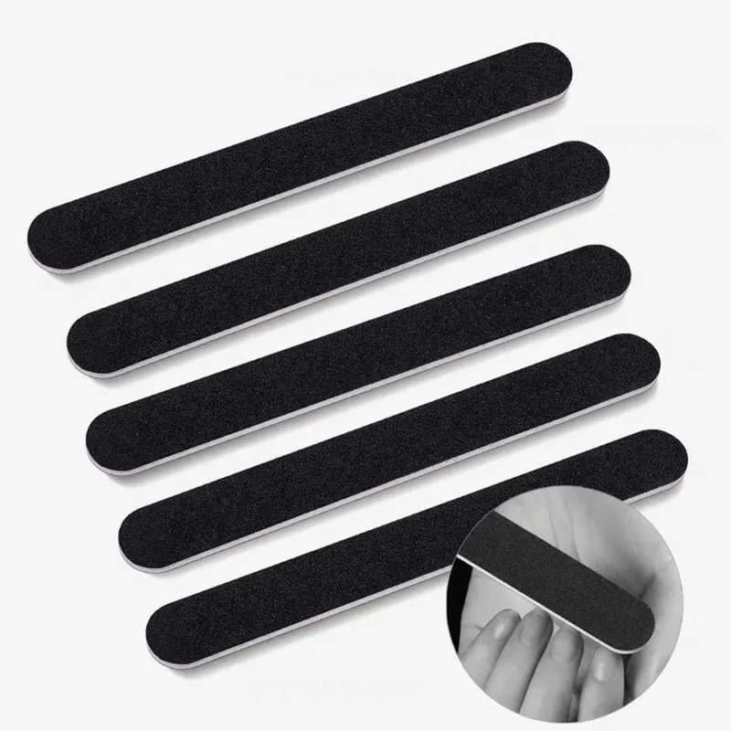 Black Sanding Professional Nail File Emery Board Thin Black Sandpaper