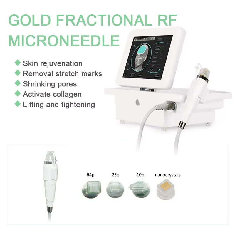 Gouden micronedling fractionele RF Acne littekens verwijderen krimpen pori￫n huidverstrakking voor huis