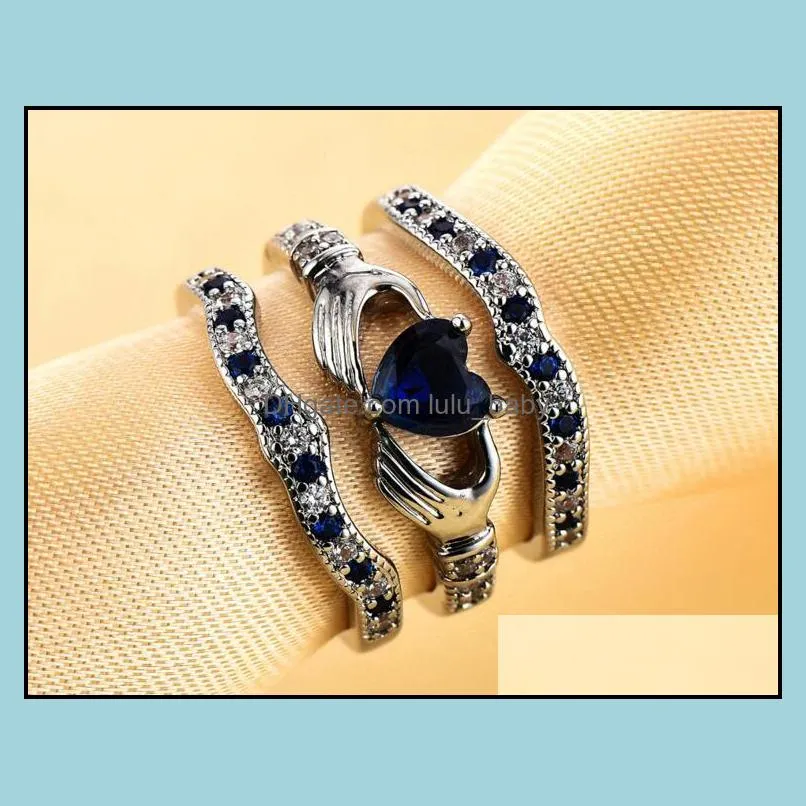 rings jewerly silver ring hot sale crystal finger rings for women girl party fashion jewelry wholesale free shipping 0451wh