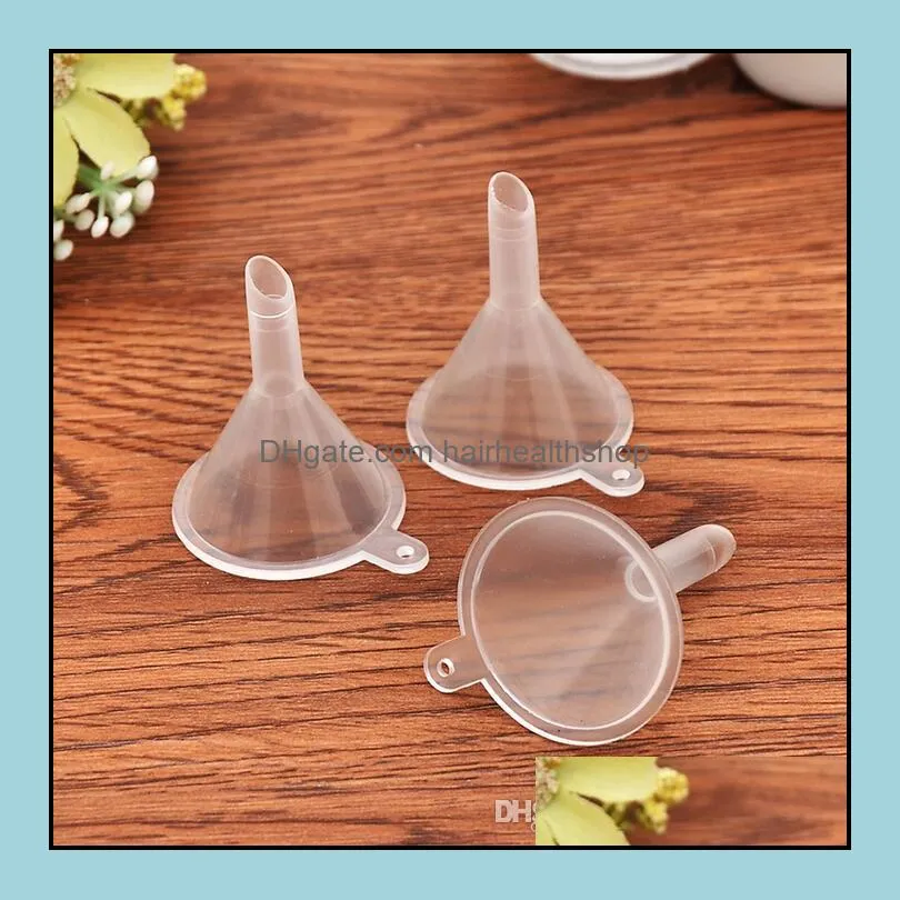 plastic mini small funnels for perfume liquid  oil filling empty bottle packing tool beauty tools