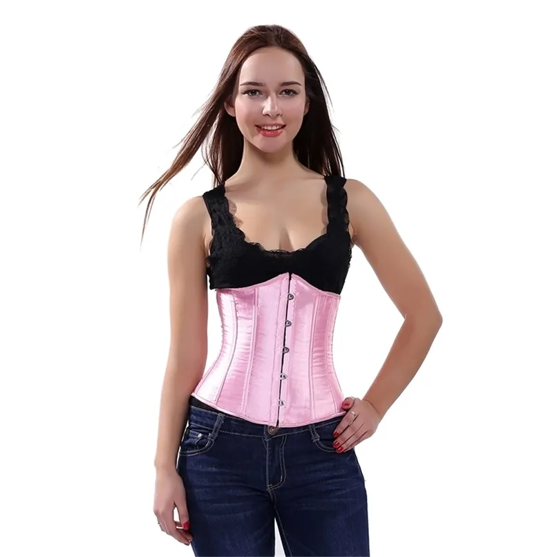 SEXY Gotico Sottoseno Corsetto e vita Corte tunica corsetto cincher Bustini Top Allenamento Forma Cintura per il corpo Taglie forti Lingerie S 6XL 220524