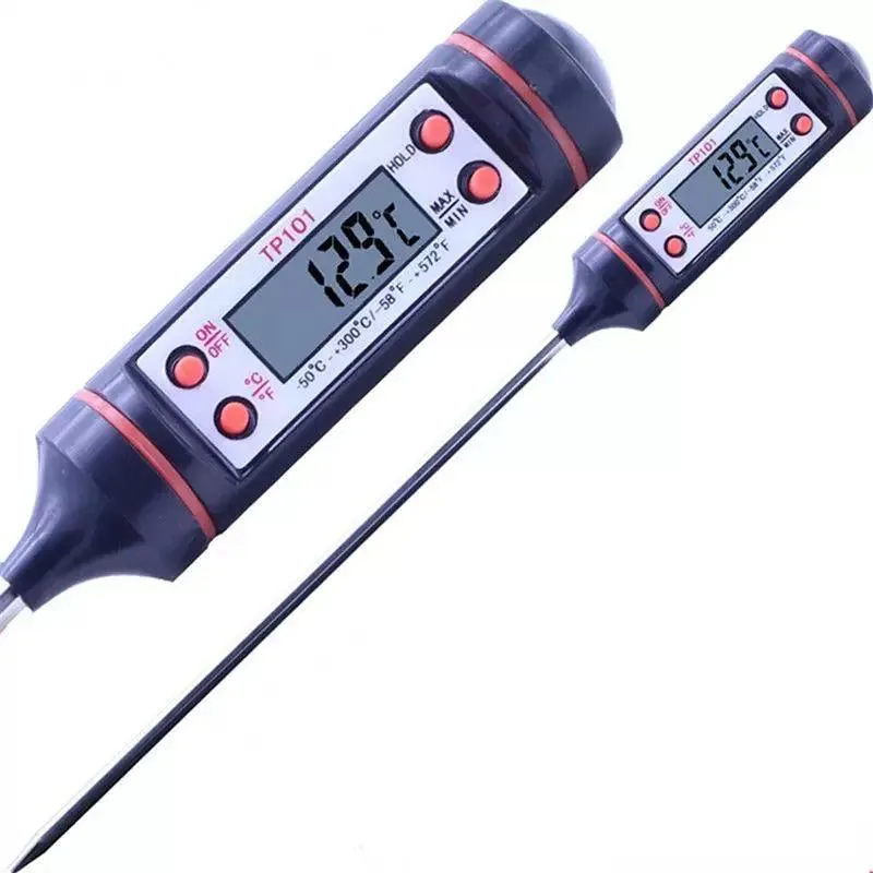 200 Stück Lebensmittelqualität Digitales Kochen Lebensmittelsonde Fleisch Küche BBQ Wählbarer Sensor Thermometer Tragbares digitales Kochthermometer FY5263