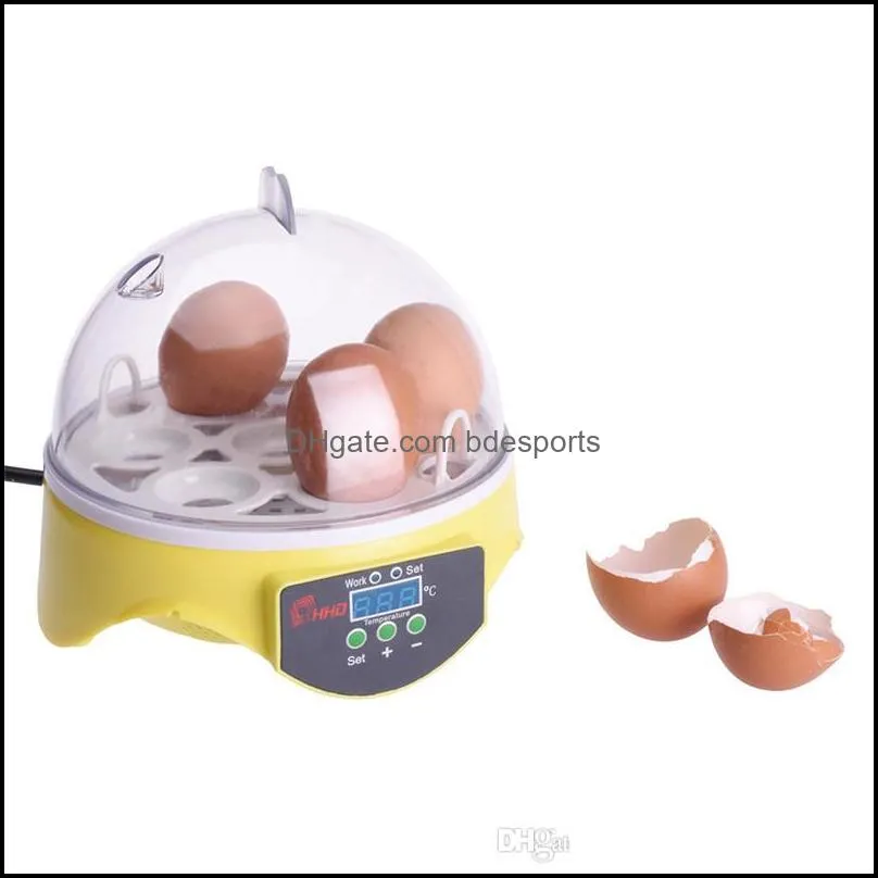 7 Digital Chicken Incubator Brooder Clear Egg Turning Incubator Hatcher Temperature Control Duck Bird Tray Automatic Incubator