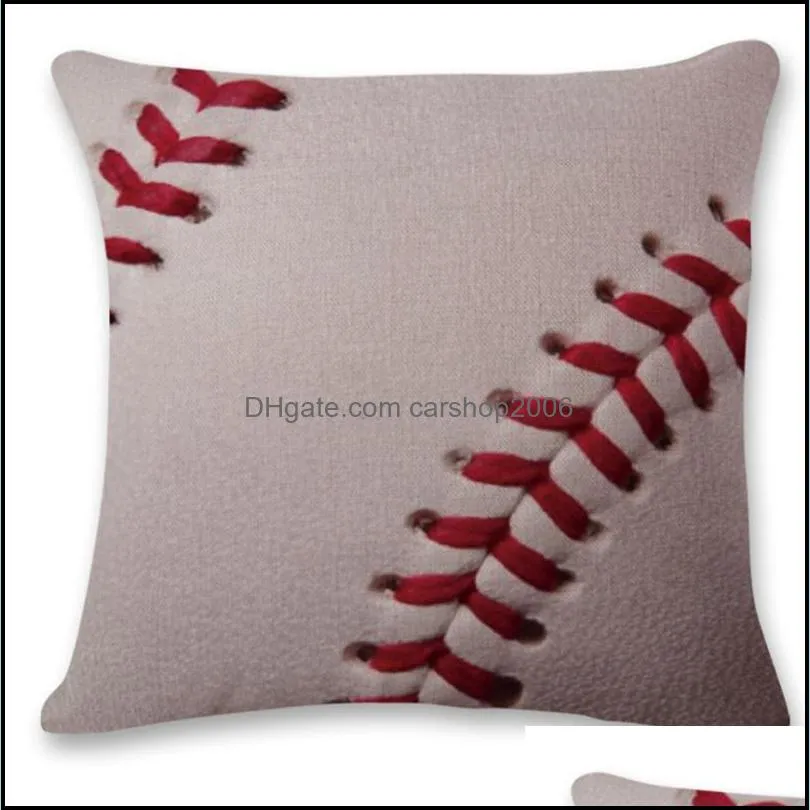 baseball pillow covers sports decorative pillow cover sofa car seat throw pillow case home decor baseball softball 9 designs
