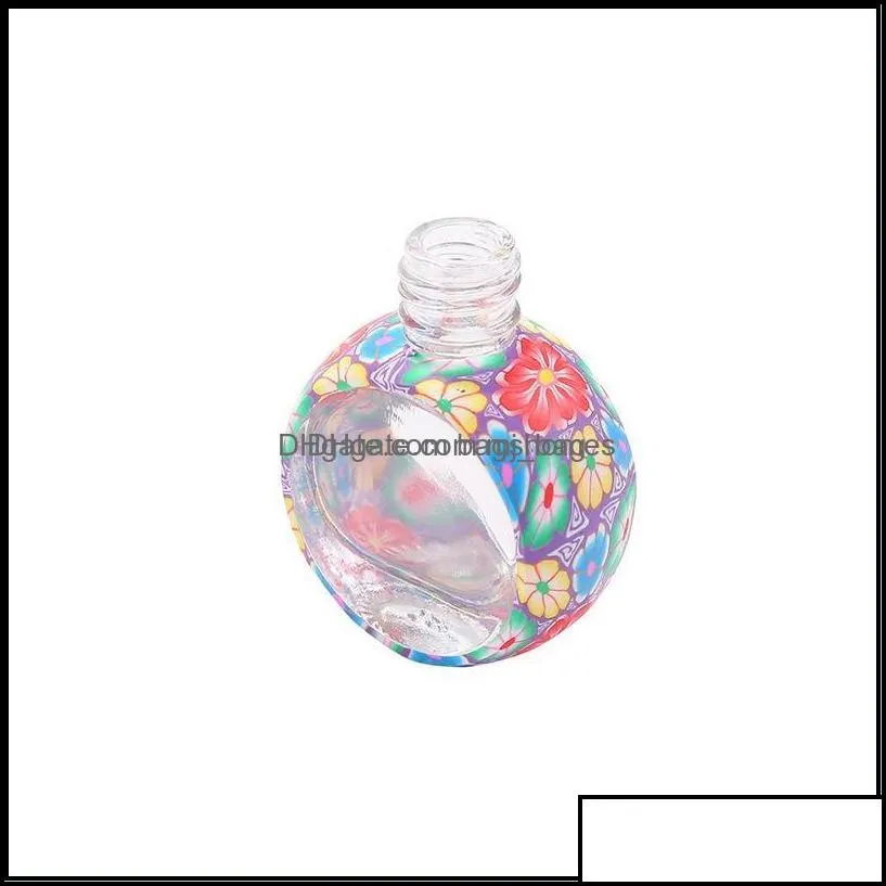 Essential Oils Diffusers Home Fragrances Decor Garden 10Ml Per Bottles Creative Car Pendant Floral Art Printed Hanging Air Freshener