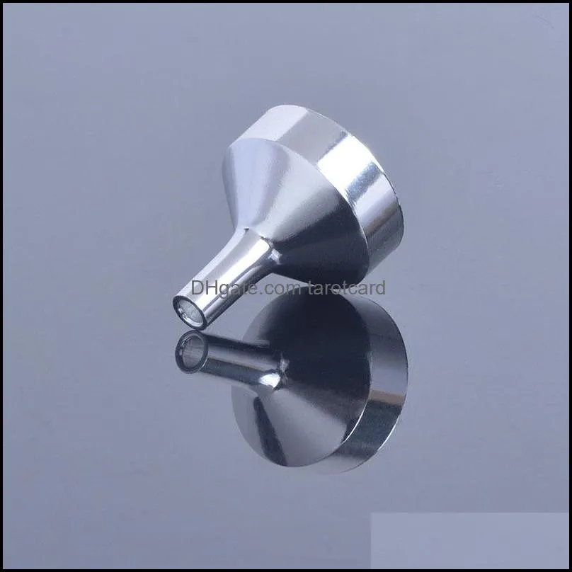 Metal Small Aluminum Mini Funnel For Perfume Transfer Diffuser Bottle Mini Liquid Oil Filling Lab QW7003