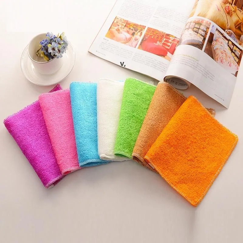 Kitchen Cleaning Wiping Rags Dishes Cleansing Cloths Water Absorption Anti-grease Dish Cloth Home Kitchen Washing Towel