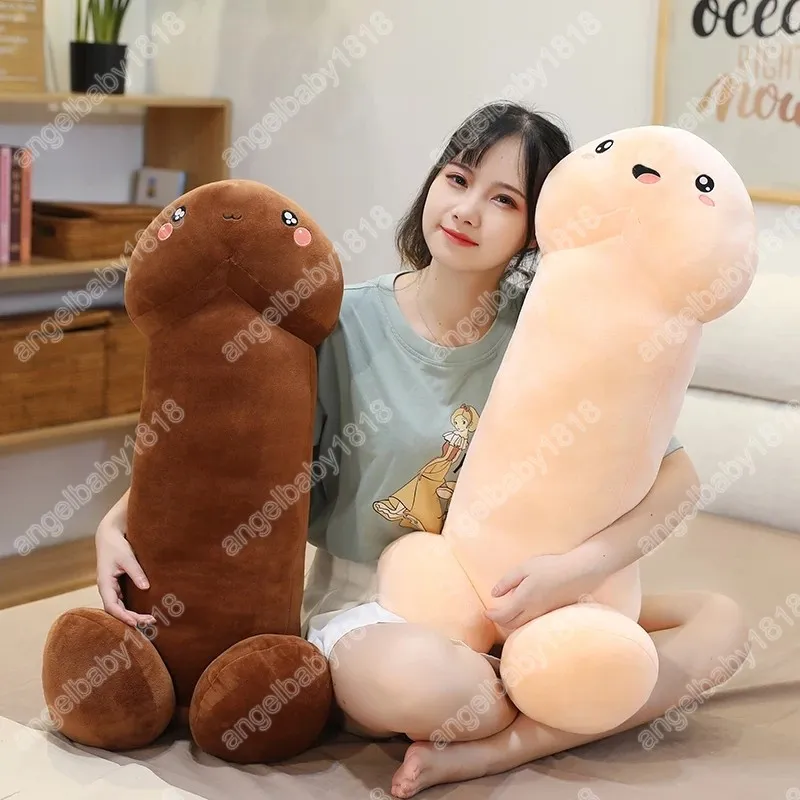 Jouets pénis maléfique en peluche de haute qualité 30cm, oreiller Long et doux pour dormir, pour amoureux, petite amie, belles poupées cadeaux d'anniversaire