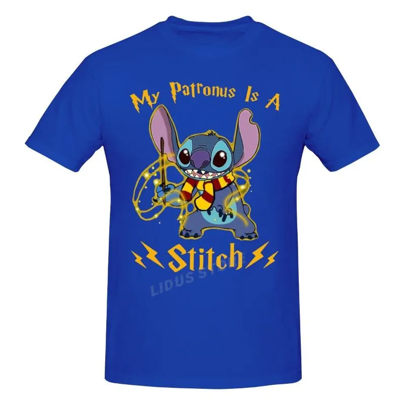 Herr t-shirts älskar min patronus är stitch t shirt harajuku kläder kortärmad bomull streetwear grafik tshirt teesmen's