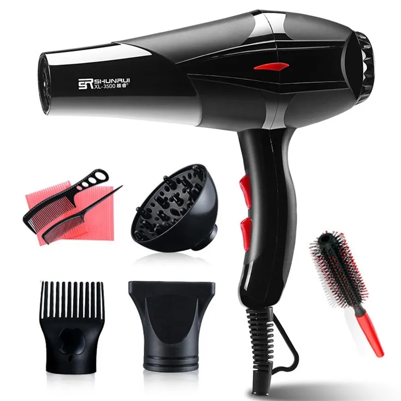 3200W Sèche-cheveux professionnel Vent fort Salon Sèche-cheveux secs à froid Sèche-cheveux électrique ionique négatif 2 Réglage de la vitesse 220727