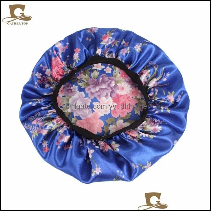 24Colors Muslim Wide Stretch Silk Satin Breathable Bandana Night Sleeping Turban Hat headwrap Bonnet chemo cap Hair Accessories