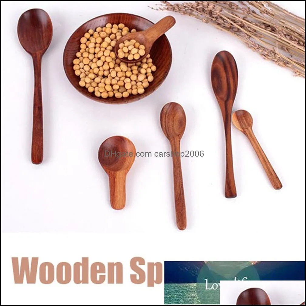 Teak Wooden Spoon Soup Spoon Milk Powder Spoon Stirring Butter Knife Children`s Cutlery