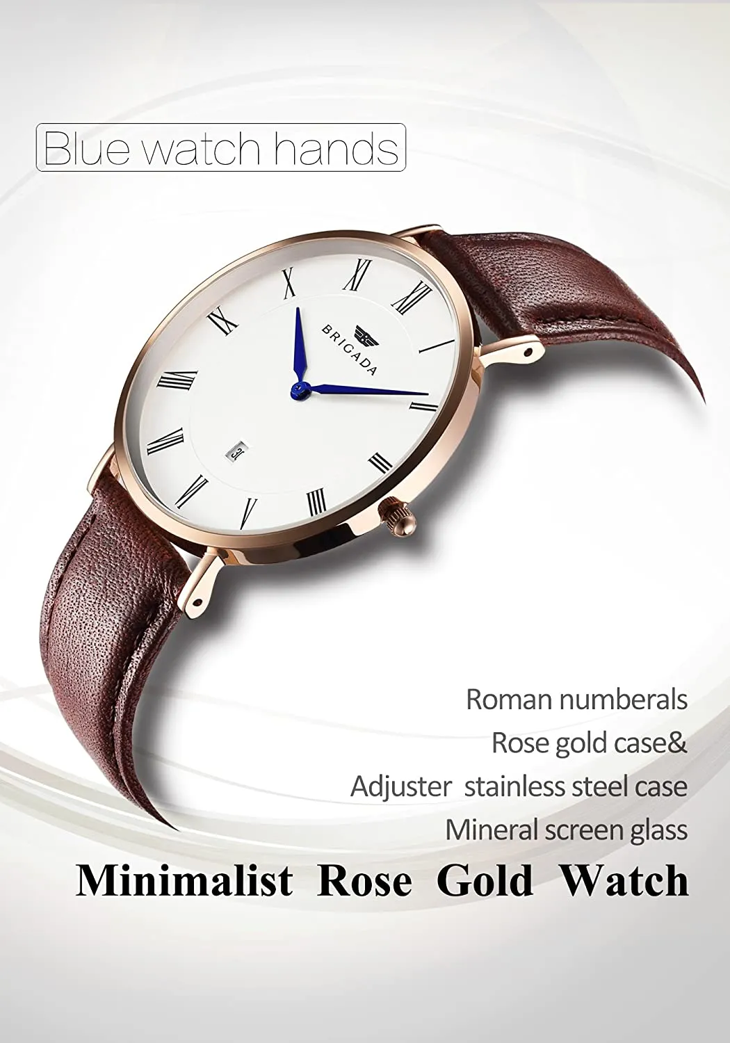 Relógios masculinos Minimalistas da moda casual impermeável quartzo êlito de pulso para homens Mulheres da marca suíça lwy001
