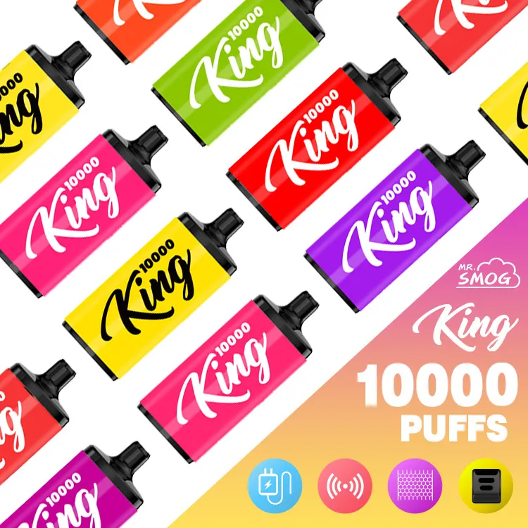 10000 puffs mr smog KING disposable vape e cigarettes MRSMOG TWO mesh coil  big airflows cigs puffing