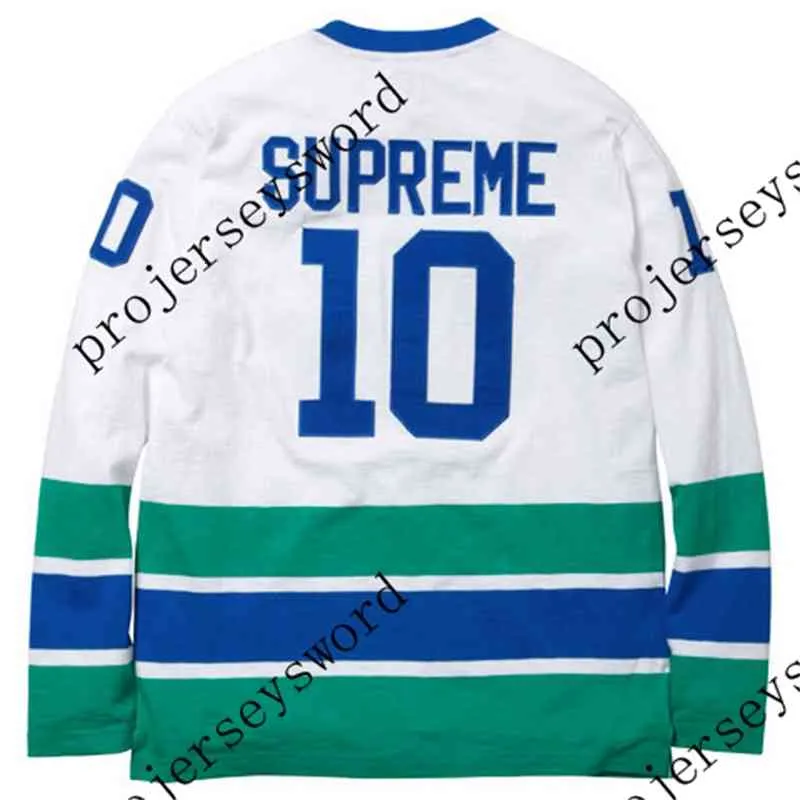 Sj98 10 SUPRE Hockey Jersey Pullover Real Full Embroidery Sj98 10 SUPRE Hockey Jersey Pullover Real Full Embroidery