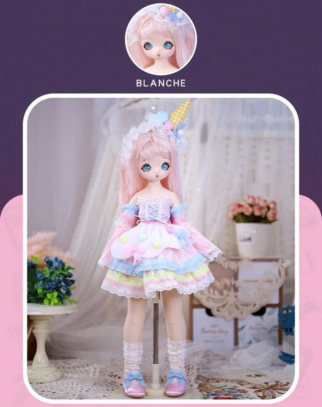 DOLLS DREAMFAIRY1ST GERAÇÃO14 BJD Anime Style Doll De 16 Polegadas Doll  Junto De Bola Conjunto Completo Inclui Roupas De Roupas Kawaii Para Meninas  MSD 230427 De $412,79