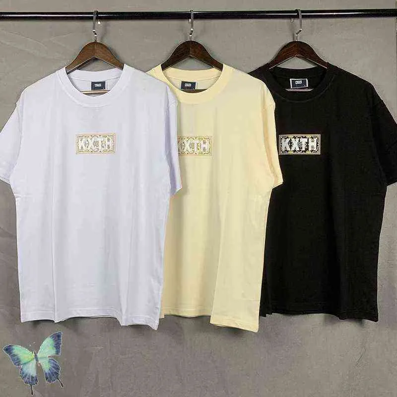 Designer camisetas para homens kith diamante manga curta lisa camiseta de moda de moda de moda marca redonda pescoço slim spirit social cara meio homem 000028