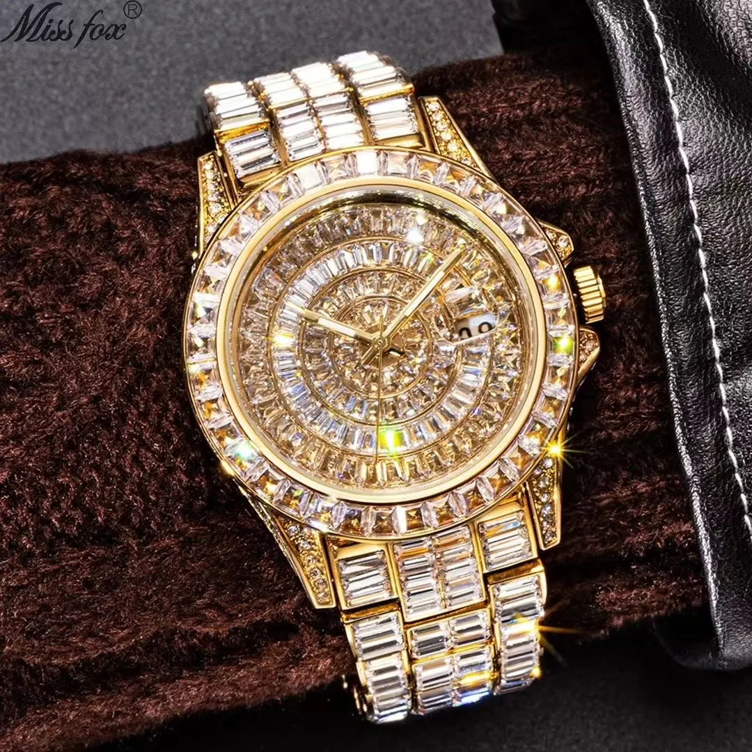 Montre de Luxe Women regarde Babysbreath Diamond Watch Wrist Wrists Moonwatch imperméable