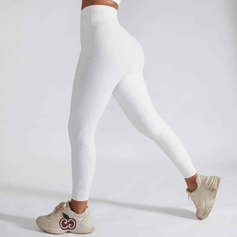 Leggings pour femmes femmes blanc Fitness entraînement Legging pantalon taille haute Push Up élastique Gym Sport Leggings femmes