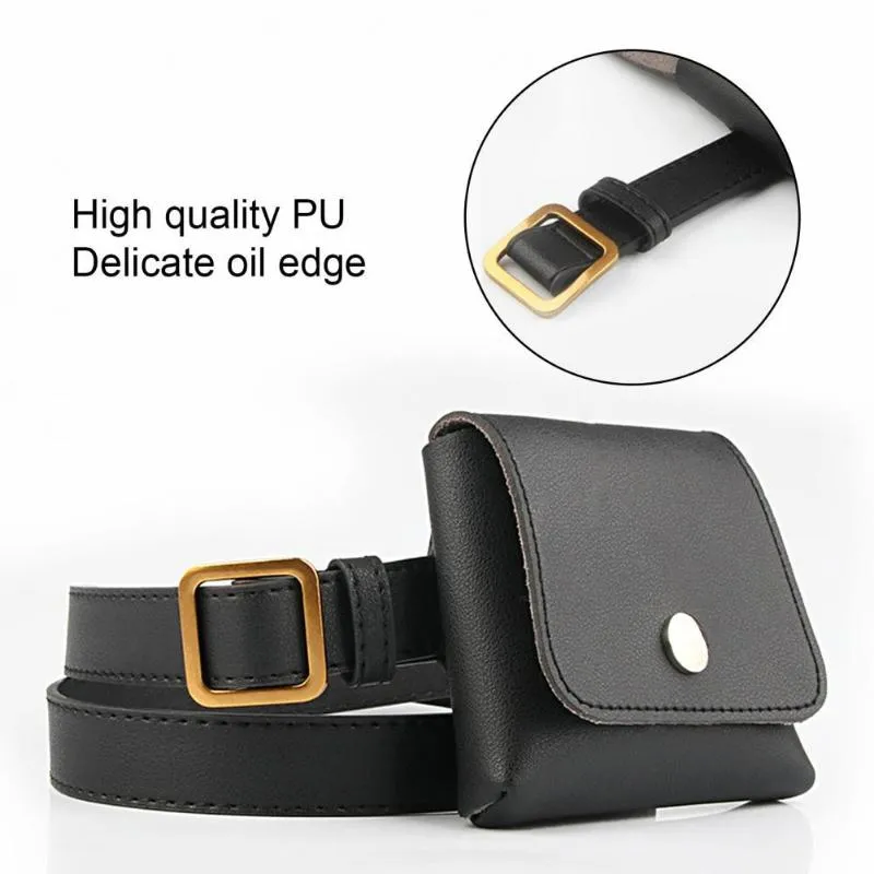 Belts Wear Resistant Faux Leather Needle-free Design Belt Pack For FemaleBelts