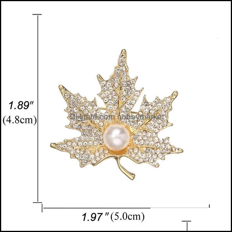 Pins, Brooches Brooch Fake Pearl Pin Elegant Rhinestone Clothes Corsage Backpack Scarf Buckle Jewelry Accessories