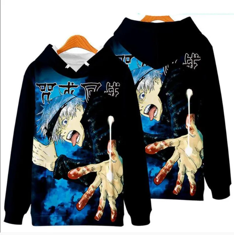 Heren Hoodies Sweatshirts Anime Jujutsu Kaisen Yuji Itadori Hoodie Kleding Fashion Gojo Satoru Men Women jas jas cosplay sweatshirtsm